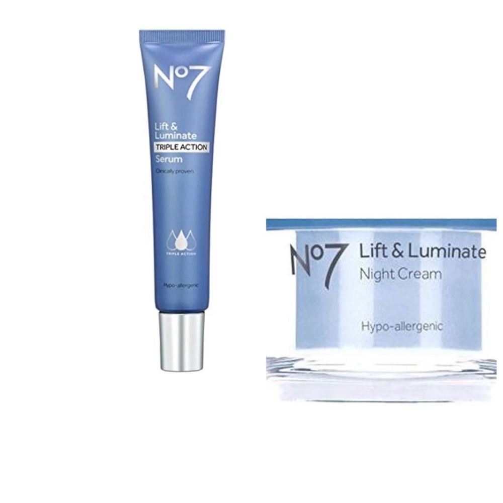 Lift & Luminate Triple Action Serum & No 7 Lift & Luminate Night Cream, new